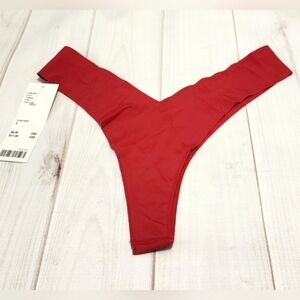 Urban Outfitters Out From Under Red Micro Fusion V Thong Small - New With Tags